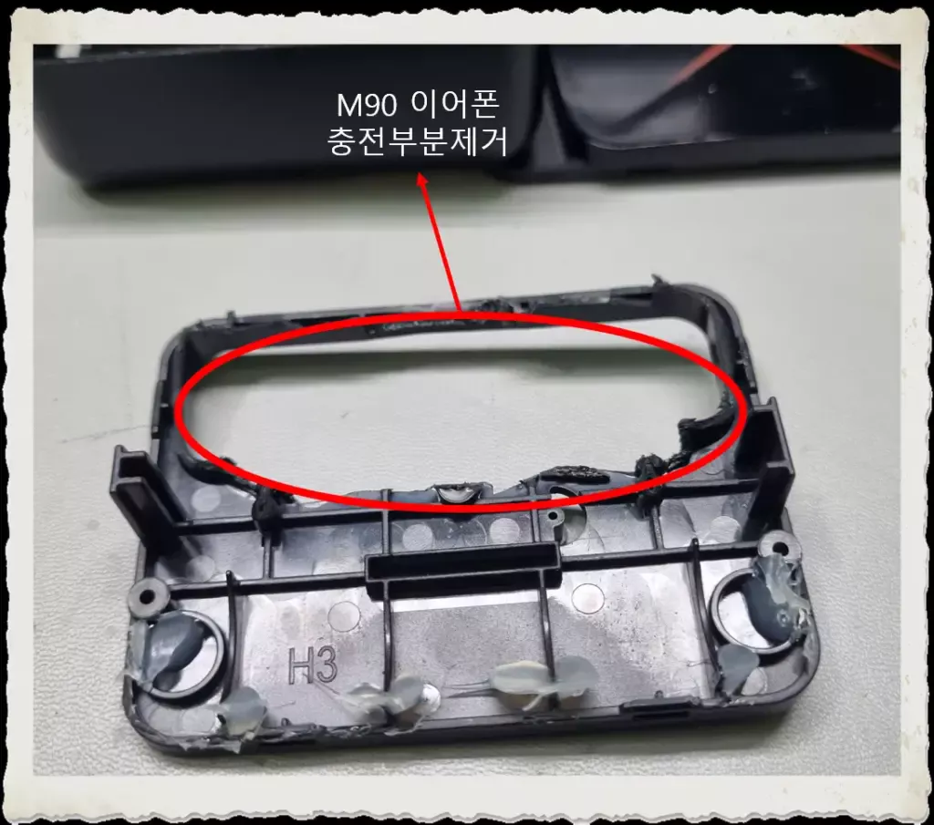 블루투스 이어폰 M90 M25 개조 사용기_M90잘라내기