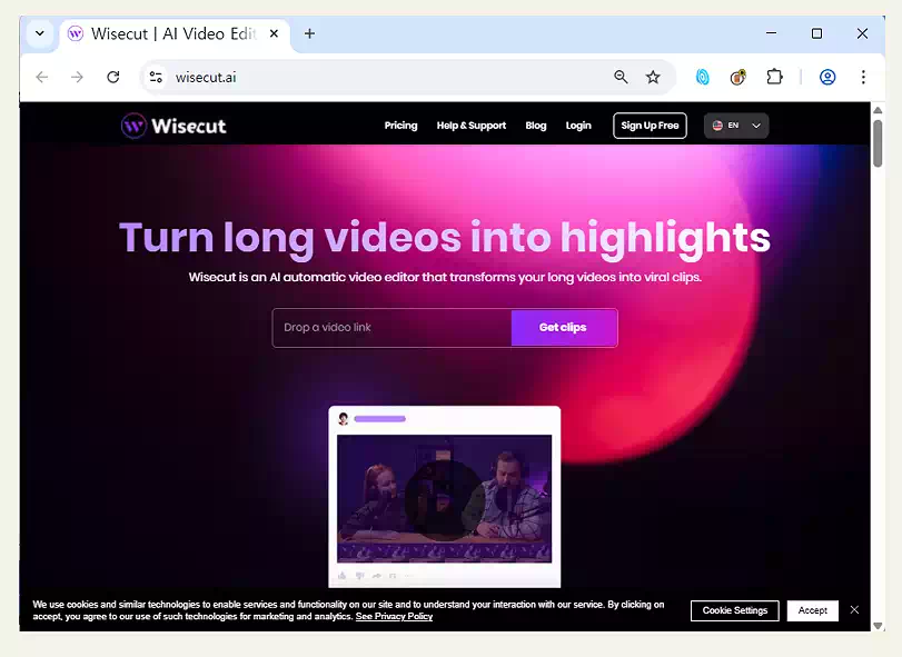 생성형 AI 무료 비교_생성형 AI 무료 툴_Wisecut