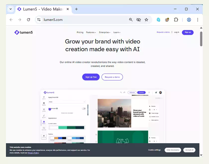 생성형 AI 무료 비교_생성형 AI 무료 툴_Lumen5