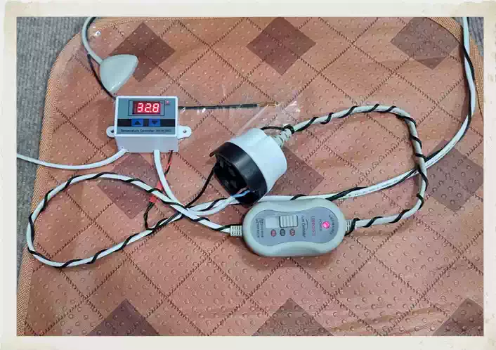 전기방석 온도조절기 개조_동작시험 사용