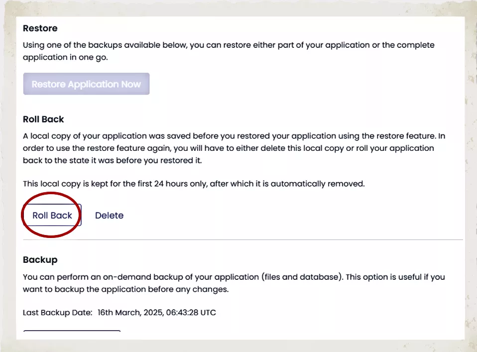워드프레스 글쓰기_수동 백업_복원 후 롤백