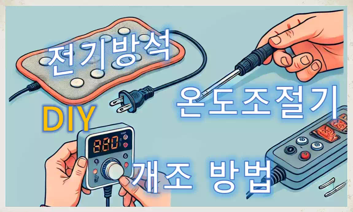 전기방석 온도조절기 개조_ 설치