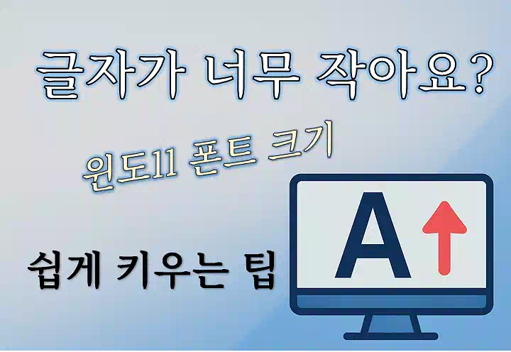 윈도11 폰트 크기_배너