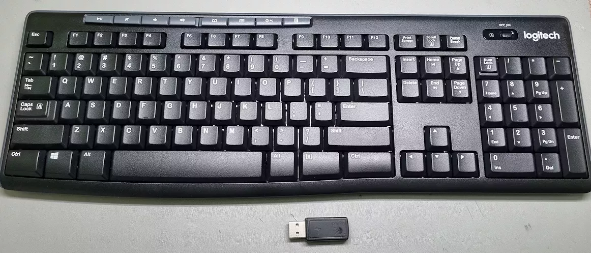 K270 로지텍 영문 키보드_새 리시버 연결_배너