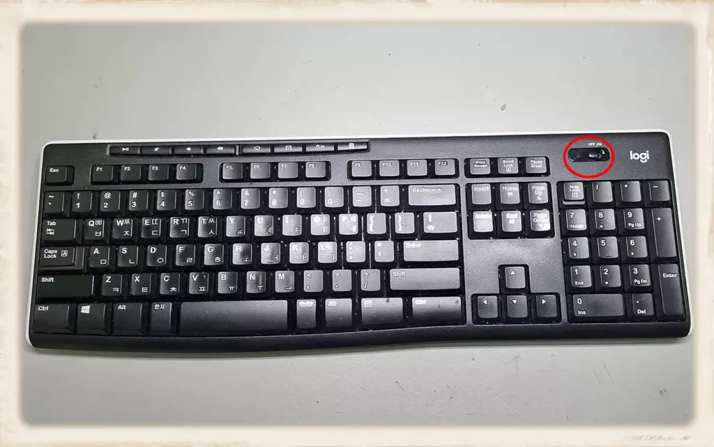 K270 로지텍 키보드 윤활 작업_01K270키보드